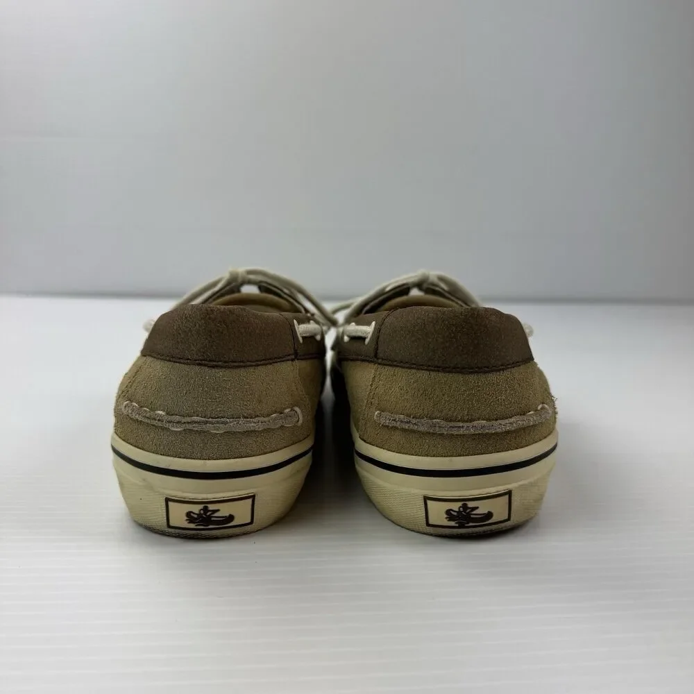 G.H. Bass Otis Boat Shoes Mens 10.5M Brown Tan Leather Deck Moc Casual